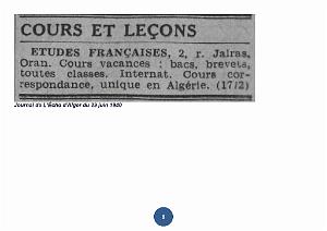 PETITE CHRONIQUE DES ETUDES FRANCAISES-ECOLE LIBRE D ORAN_000008